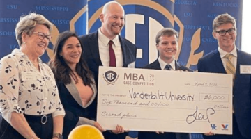 Vanderbilt Business Student-Team Wins Second Place at the SEC MBA Case Competition